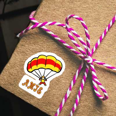 Amie Autocollant Parachutiste Notebook Image