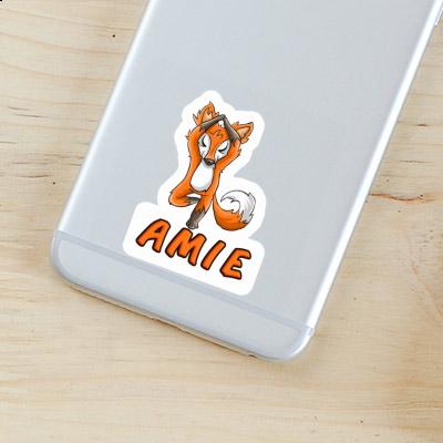 Yoga Fox Sticker Amie Laptop Image