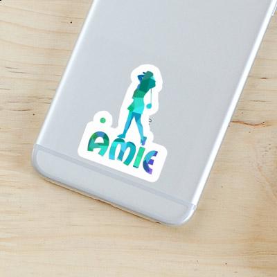 Autocollant Golfeuse Amie Image