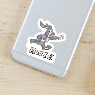 Autocollant Lapin de rugby Amie Laptop Autocollant Lapin de rugby Amie Laptop Image