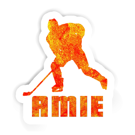 Sticker Eishockeyspieler Amie Notebook Sticker Eishockeyspieler Amie Gift package Image