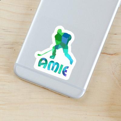 Joueur de hockey Autocollant Amie Notebook Joueur de hockey Autocollant Amie Gift package Image