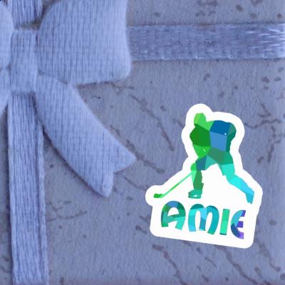 Joueur de hockey Autocollant Amie Notebook Joueur de hockey Autocollant Amie Notebook Image