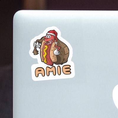 Aufkleber Amie Weihnachts-Hotdog Notebook Aufkleber Amie Weihnachts-Hotdog Gift package Image