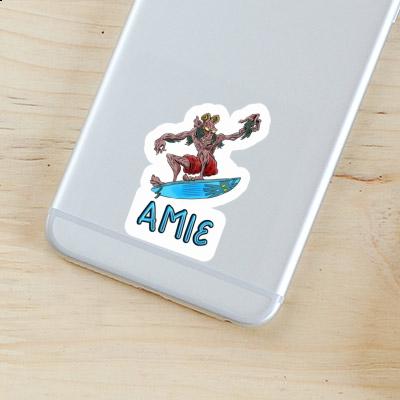 Surfeur Autocollant Amie Laptop Image
