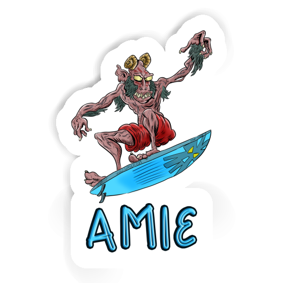 Surfeur Autocollant Amie Laptop Surfeur Autocollant Amie Laptop Image