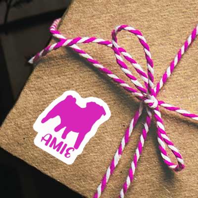 Amie Aufkleber Mops Gift package Image