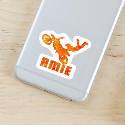 Motocross Rider Sticker Amie Notebook Image