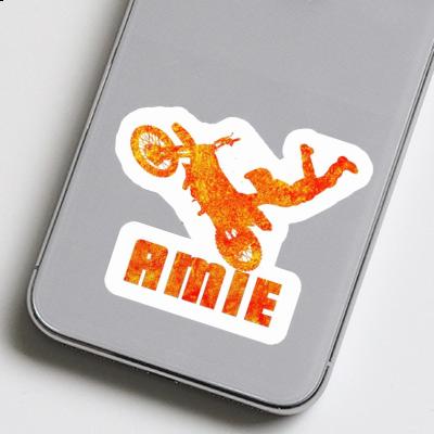 Amie Autocollant Motocrossiste Image