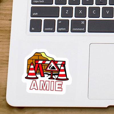Autocollant Amie Construction de routes Notebook Autocollant Amie Construction de routes Gift package Image