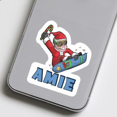 Amie Sticker Snowboarder Laptop Image