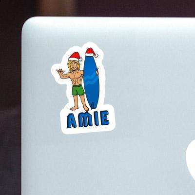 Weihnachtssurfer Aufkleber Amie Laptop Weihnachtssurfer Aufkleber Amie Laptop Image
