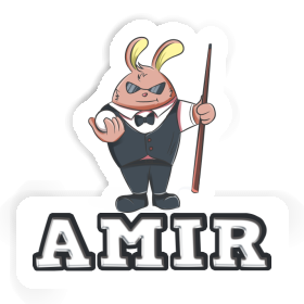 Billiards Player Sticker Amir Image