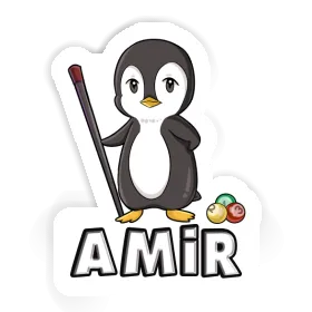 Billiards Player Sticker Amir Image