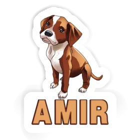 Boxer Dog Sticker Amir Image