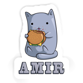 Sticker Hamburger Cat Amir Image