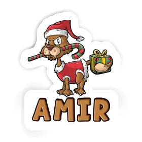 Sticker Christmas Cat Amir Image