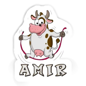 Fitness Cow Sticker Amir Image