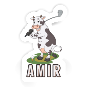 Golf Cow Sticker Amir Image