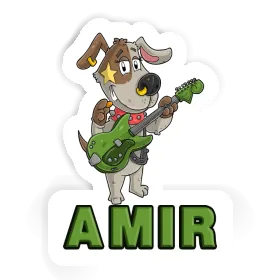 Amir Sticker Guitarist Image