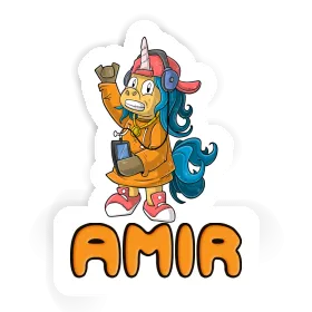 Sticker Hip-Hop Unicorn Amir Image