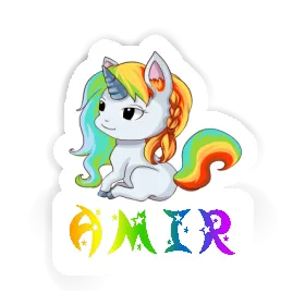 Sticker Unicorn Amir Image