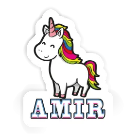 Amir Sticker Unicorn Image