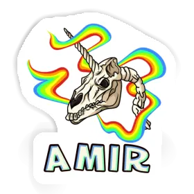 Amir Sticker Unicorn Skull Image