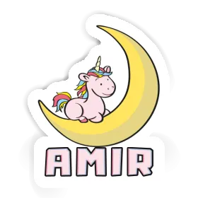 Amir Sticker Unicorn Image