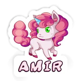 Amir Sticker Unicorn Image