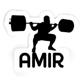 Amir Sticker Weightlifter Image