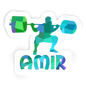 Amir Sticker Weightlifter Image