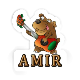 Sticker Guitar Dog Amir Image