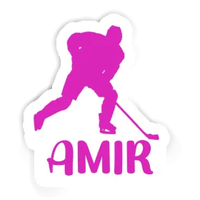 Amir Sticker Hockey Player Image