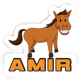 Grinning Horse Sticker Amir Image