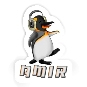 Sticker Amir Music Penguin Image