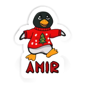 Sticker Christmas Penguin Amir Image