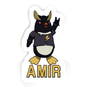 Sticker Amir Rocking Penguin Image