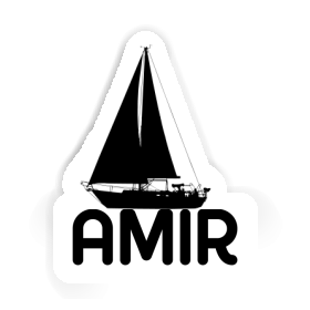 Sticker Amir Sailboat Image