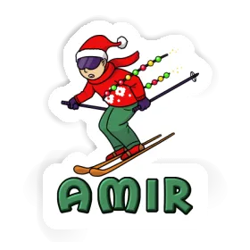 Skier Sticker Amir Image