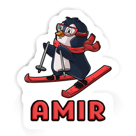 Amir Sticker Skier Image