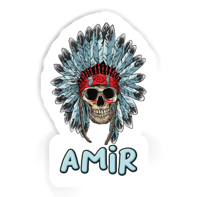 Sticker Amir Indian Skull Image