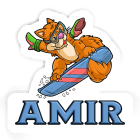 Sticker Snowboarder Amir Image