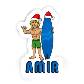 Sticker Christmas Surfer Amir Image