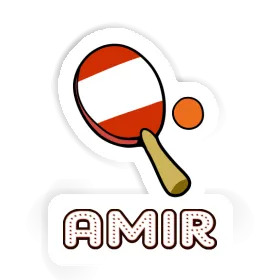 Sticker Amir Table Tennis Paddle Image