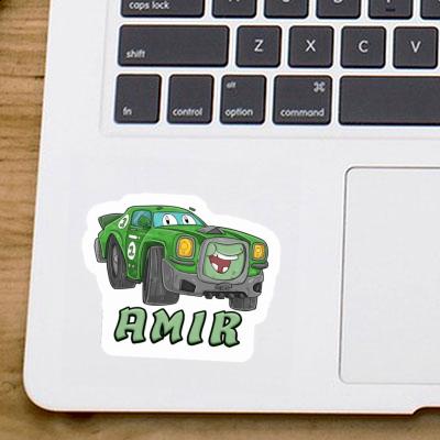 Sticker Amir Race car Notebook Image