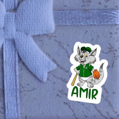 Baseball Cat Sticker Amir Image