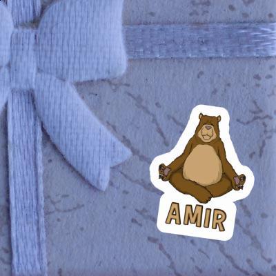 Sticker Amir Yoga-Bär Laptop Image