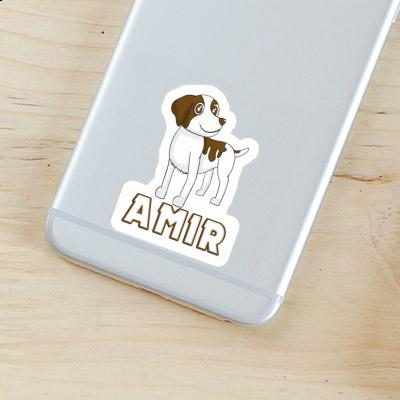 Amir Autocollant Bretagne chien Notebook Image