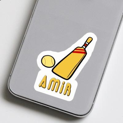 Cricket Bat Sticker Amir Notebook Image